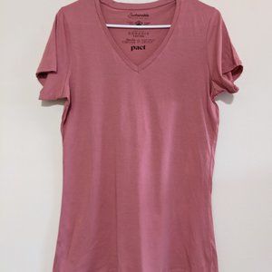 NWT! Pact Sustainable Fashion Cotton V-Neck Tee